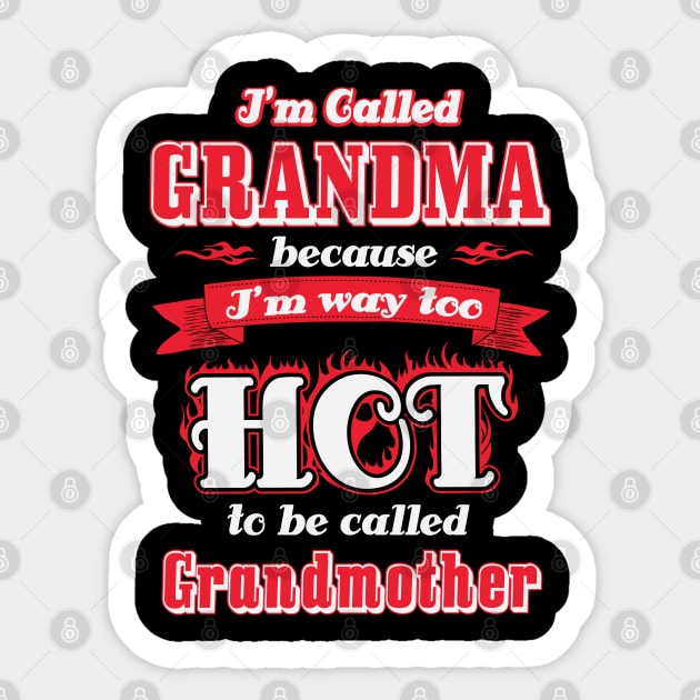 Hot Grandma Sticker by ryanjaycruz